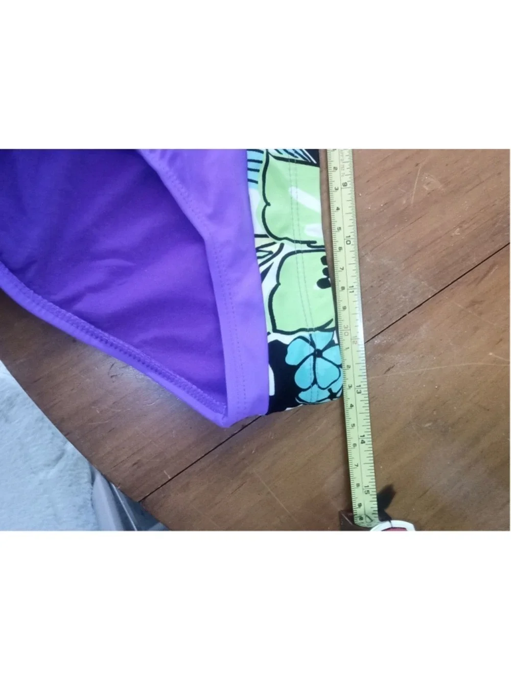 Women's Bikini Bottom Purple Green Size Small